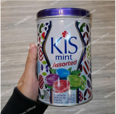 Picture of Kis Mint ASSORTED permen kiss Candy festive kaleng 150gr(Indonesia)
