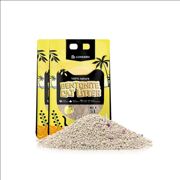 Picture of Pasir Gumpal Kucing Wangi Lonkeen Bentonite Cat Litter - 5L
