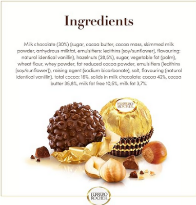 Picture of Rocher 16 Piece (200gm)Chocolate Box Italy