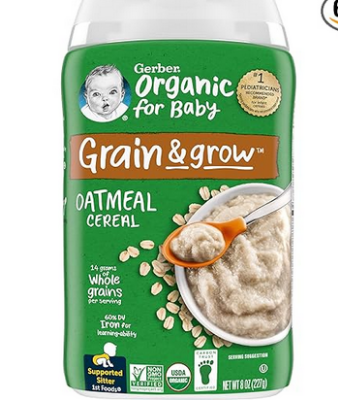 Picture of Cereal Organic 1st Foods, Grain & Grow, Oatmeal-227g