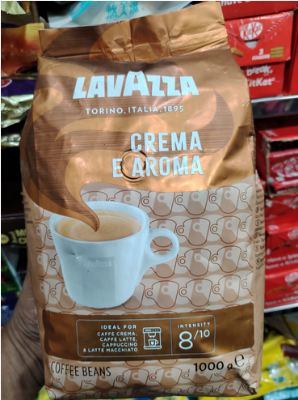 Picture of Lavazza Crema e Aroma, Arabica and Robusta Medium Roast Coffee Beans, 1 kg