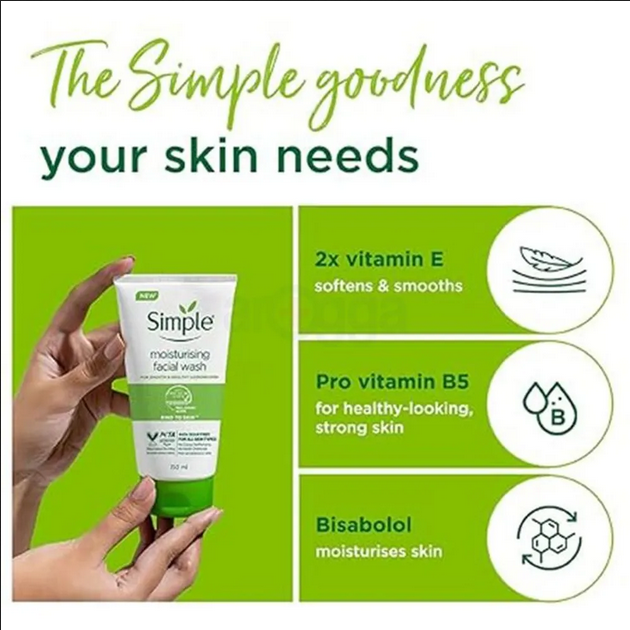 Picture of Simple Kind to Skin Moisturising Facial Wash 150ml