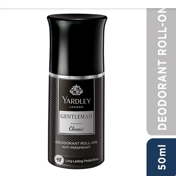 Picture of Yardley London Gentleman Classic Deodorant Roll-On| 48-Hours Long Lasting Scent| Men’s Body Deodorant| Roll-On for For Men| Masculine Fragrance| 50ml