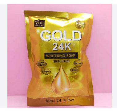 Picture of Vivi skin care Gold 24k whitening soap- 80gm