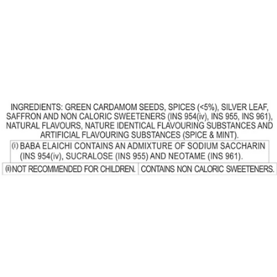 Picture of BABA ELAICHI Silver Coated Saffron Blended Elaichi - Refreshing, Exotic And Aromatic Mouth Freshener - 10Gm Tin