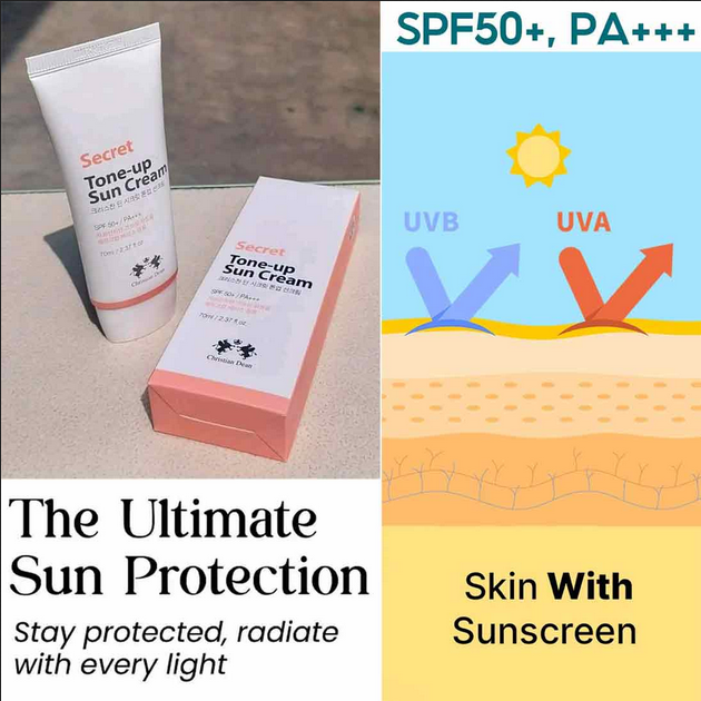 Picture of Secret Tone-Up Sun Cream with SPF50+ - 70ml