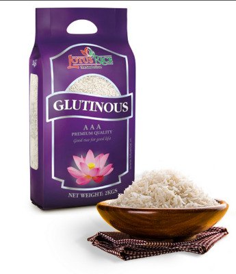 Picture of Thai White Glutinus Rice Sticky (Bin) Rice White Binny Rice 1 Kg
