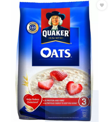 Picture of White 1 KG Quaker Oats, High in Protein(INDIAN)