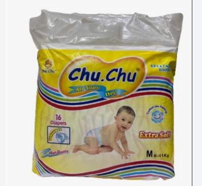Picture of Chu Chu Pants System Baby Diapers (M Size) (16Pcs)