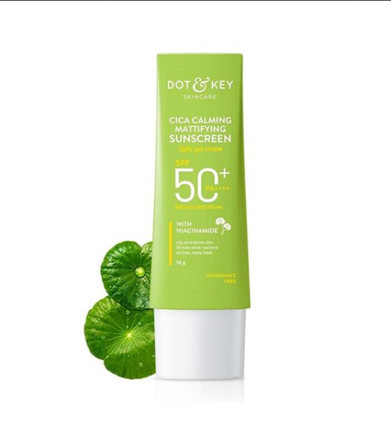 Picture of Dot & Key CICA Calming Mattifying Sunscreen SPF 50 PA++++ 80gm