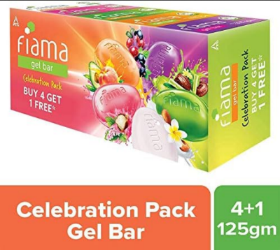 Picture of Fiama Di Wills Gel Bar Soap 5x125g Soap Celebration Pack India