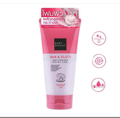 Picture of Baby Bright AHA & Gluta Whitening facial foam Best Face Wash 120ml