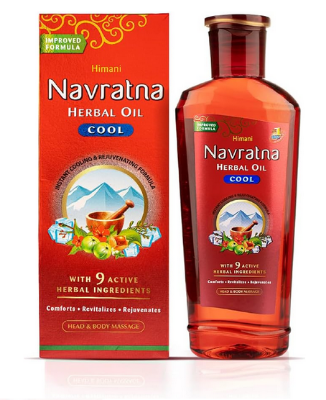 Picture of UAE Product Hair care Navratna Herbal Cool Hair oil With 9 Active Herbal Ingredients 300 Ml