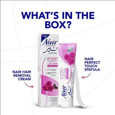 Picture of Nair Rose Fragrance Legs & Body Hair Remover for All Hair Types-110ml