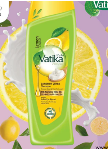 Picture of Vatika Anti Dandruff Shampoo With Lemon & Yoghurt - 400 ml