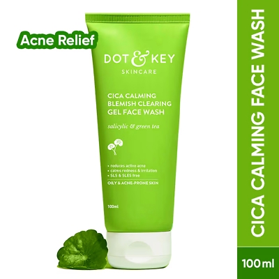 Picture of Dot and Key Cica Calming Blemish Clearing Face Wash with Salicylic Acid & Green Tea-100ml