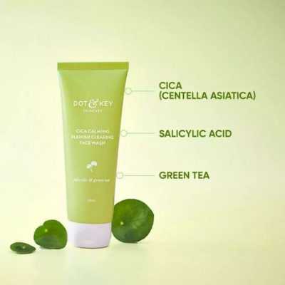 Picture of Dot and Key Cica Calming Blemish Clearing Face Wash with Salicylic Acid & Green Tea-100ml