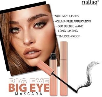 Picture of Maliao Big Eye HD Waterproof Mascara Black - 7 ml