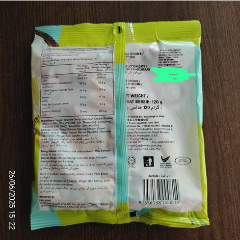 Picture of Rinda Coconut Candy 120g-Malaysia