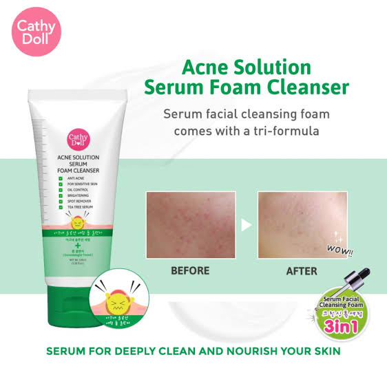 Picture of Cathy Doll Acne Solution Serum Foam Cleanser 100ml