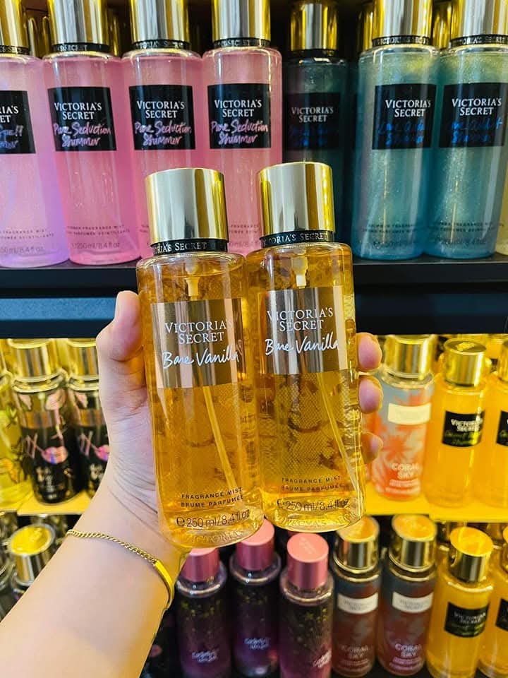 Picture of 250ml-any flavour-(1pcs)Victorias Secret Bare Vanilla Body Mist & Pure Seduction Body Mist & Coconut Passion Body Mist available -250ml