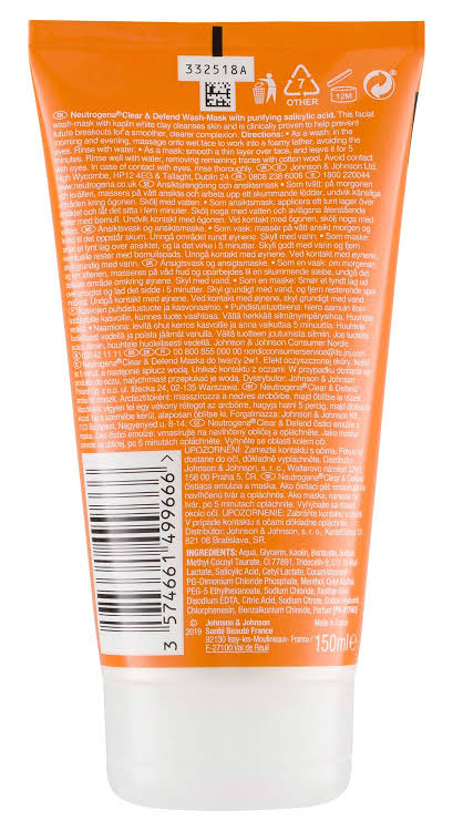 Picture of Neutrogena Clear & Defend Scrub  Wash  150ml