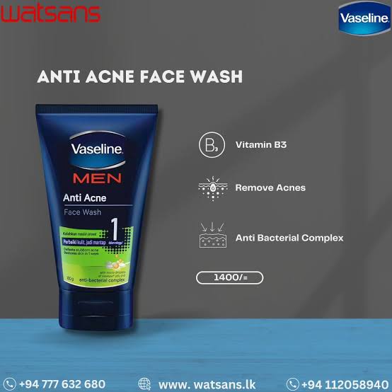 Picture of Vaseline Men Anti Acne Face Wash (100gm)