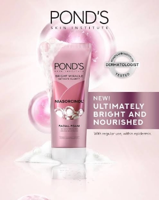 Picture of International Thailand product Ponds Bright Miracle Niasorcinol Facial foam Used For male/female 100 MI