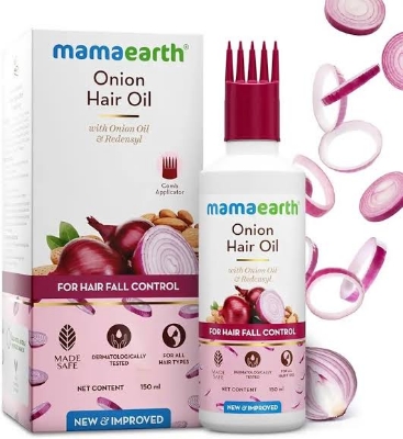 Picture of Mamaearth Onion Hair Oil | Natural & Organic Anti Hair Oil 150ml
