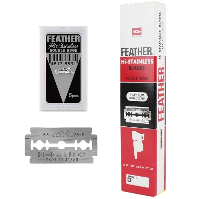 Picture of FEATHER HI STAINLESS DOUBLE EDGE BLADES 5PCS