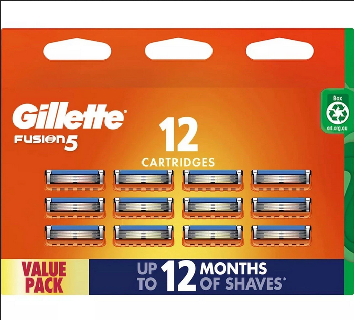 Picture of Gillette FUSION5 razor blades, Fusion Manual Shaving Razor 4 Blades - Pack (Cartridge)