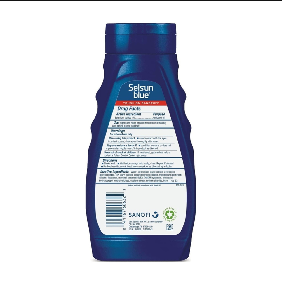 Picture of Selsun Blue Medicated Anti-dandruff Shampoo with Menthol,325ml