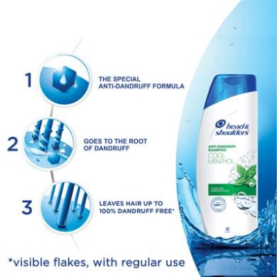 Picture of Head and Shoulders Cool Menthol Anti Dandruff Shampoo - 340ML