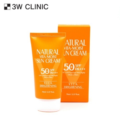 Picture of 3W CLINIC - NATURAL VITA MOIST SUNCREAM SPF50+ PA +++ 70ml