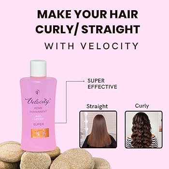 Picture of Velocity Home Permanent for Hair Curling and Straightening - 100 ml