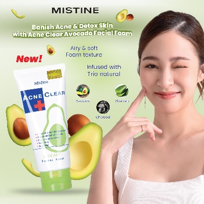Picture of Mistine Acne Clear Avocado Facial Foam (Made in Thailand) 85g