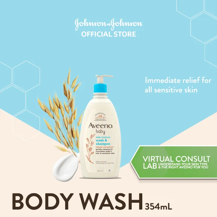 Picture of Aveeno Baby Daily Moisture Wash & Shampoo 354ml