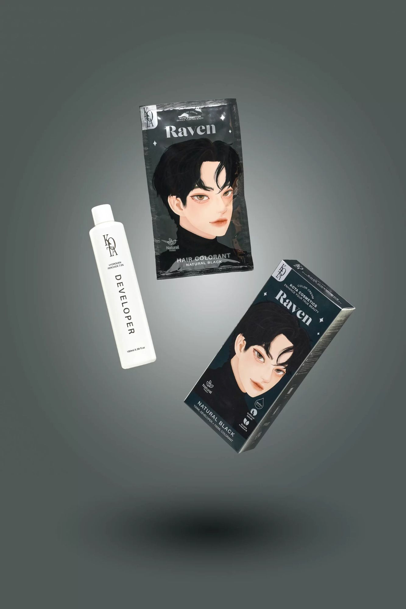 Picture of Kota Color Cream Hair Color (NATURAL BLACK)