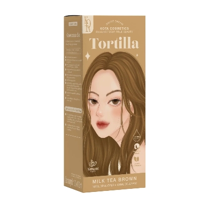 Picture of Kota Color Cream Hair Color (MILK TEA BROWN)