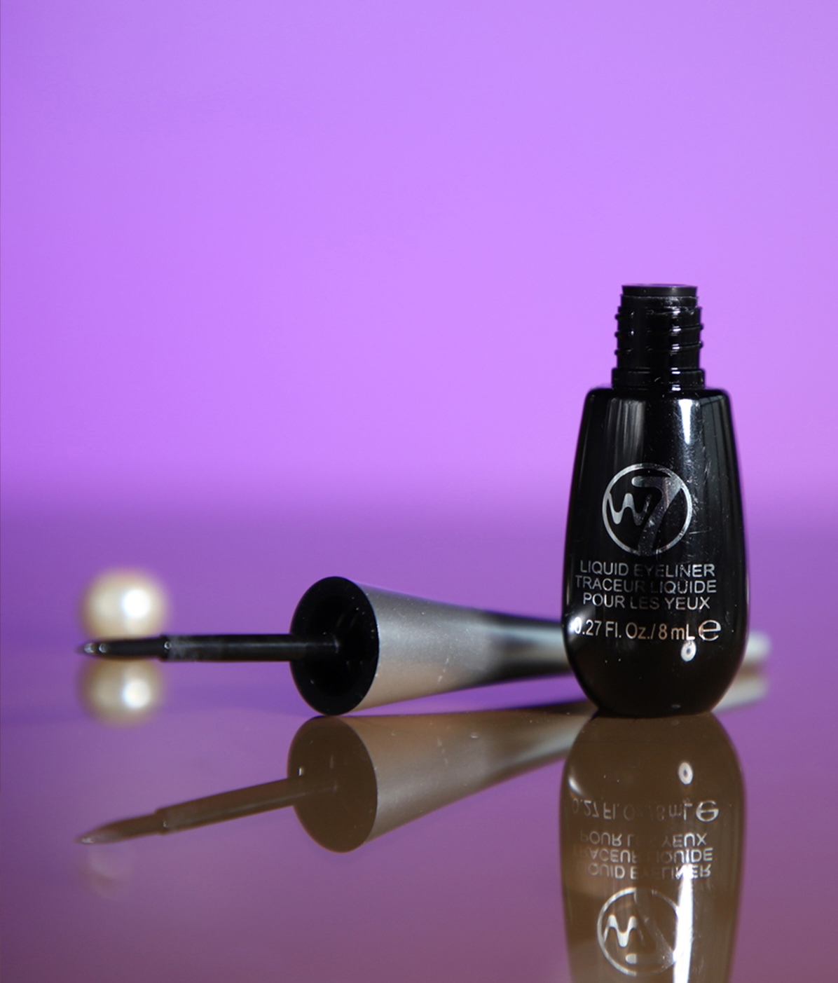 Picture of W7 Liquid Eyeliner Pot 8 Gm Black Brown Waterproof Long-lasting Makeup for Eyes