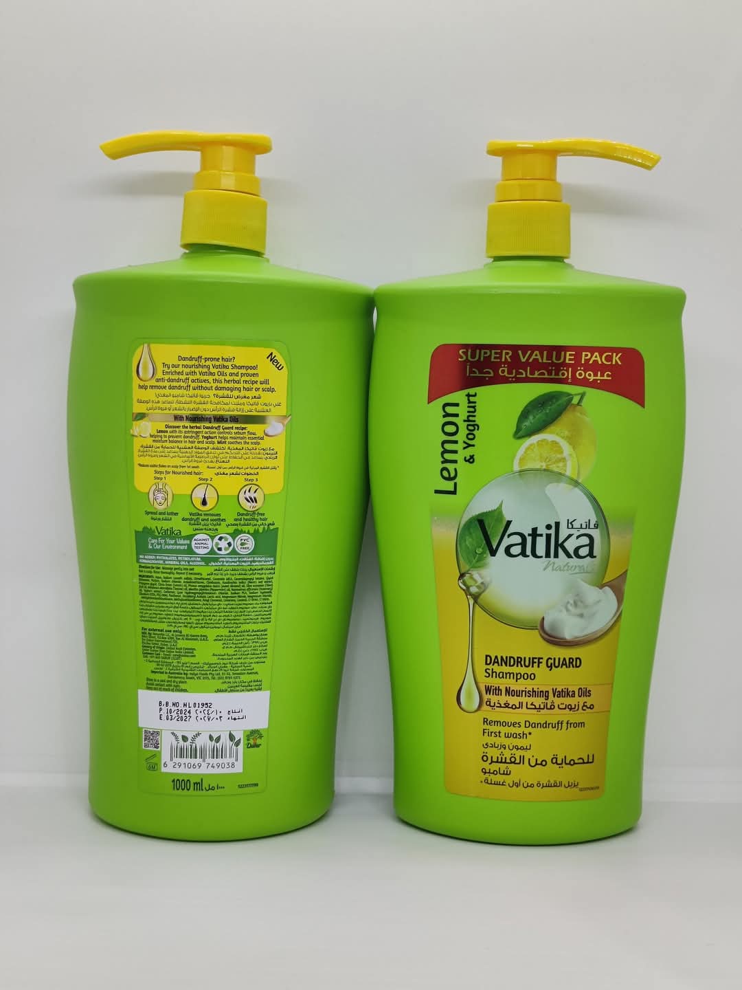 Picture of Vatika Lemon and Yoghurt Dandruff Guard Shampoo 1000ml