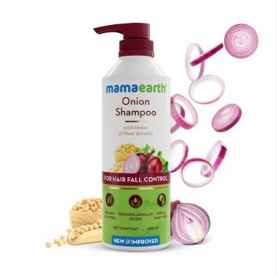 Picture of Mamaearth Onion Shampoo with Onion & Plant Keratin for Hair Fall Control 650ml