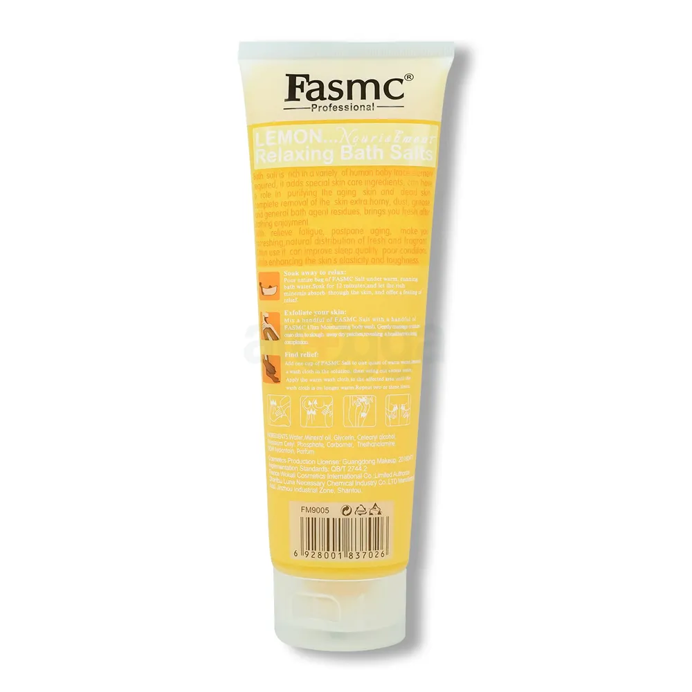 Picture of Fasmc Professional Lemon Bath Salts Body Massage Scrub with Extra Brightening Bath Salts