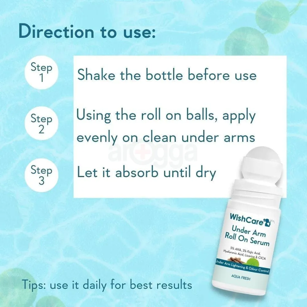 Picture of WishCare Under Arm Roll On Serum with Aqua Fresh 50ml