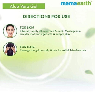 Picture of Mamaearth Aloe Vera Gel Pure Aloe Vera & Vitamin E for Skin and Hair 300ml