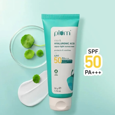 Picture of Plum Cica & Hyaluronic Acid SPF 50 PA+++ Sunscreen 50g