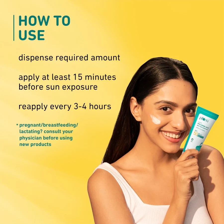 Picture of Plum Cica & Hyaluronic Acid SPF 50 PA+++ Sunscreen 50g