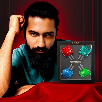 Picture of Wild Stone Edge, Forest Spice, Hydra Energy and Ultra Sensual Perfume Combo for Men, Long Lasting Smell | Pack of 4 (30ml each)