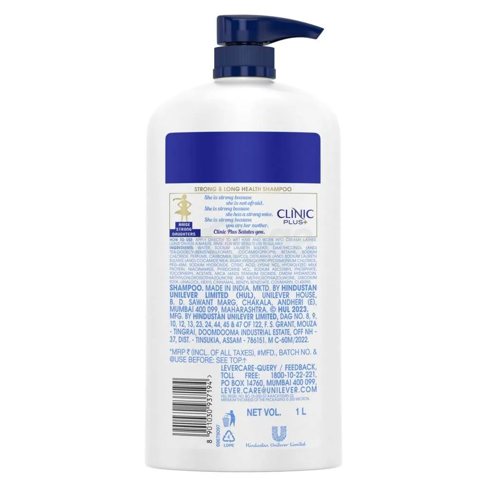 Picture of Clinic Plus+ Strong & Long Health Shampoo with Milk Protein & Multi Vitamin 1000ml