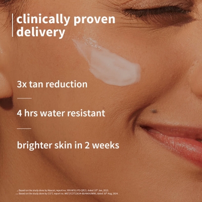 Picture of Plum 2% Niacinamide & Rice Water Hybrid Face Sunscreen With SPF 50 PA+++ 50g